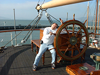 On the Balclutha at the historic ships on Hyde Pier